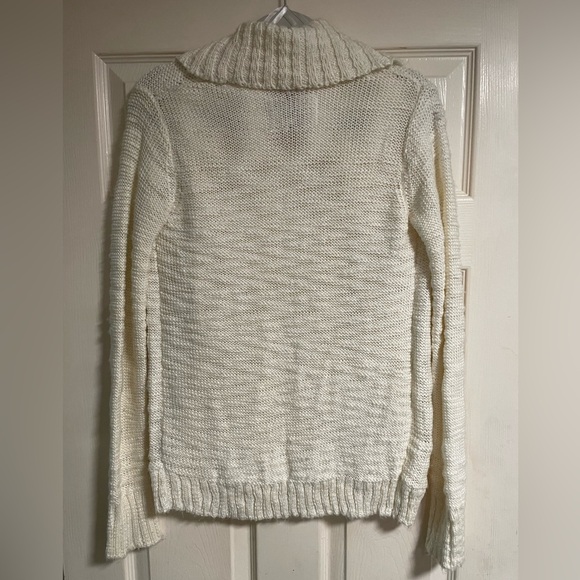 Element White Boho Chunky Open Cardigan Sweater:M - Picture 3 of 8